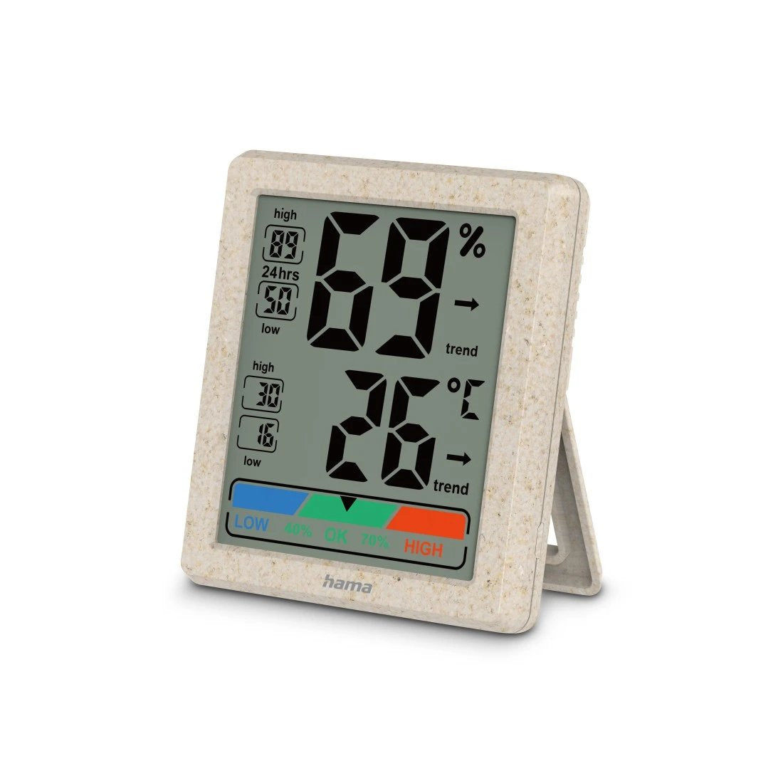 Hama Thermomenter Und Hygrometer Ponza, Digital Für Innen 222227