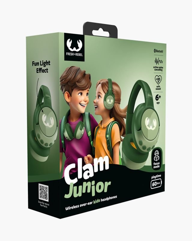 EAN 8720249809654 - Fresh 'n Rebel Clam Junior Auriculares Inalámbrico Diadema Llamadas/Música USB Tipo C Bluetooth Verde imagen 11