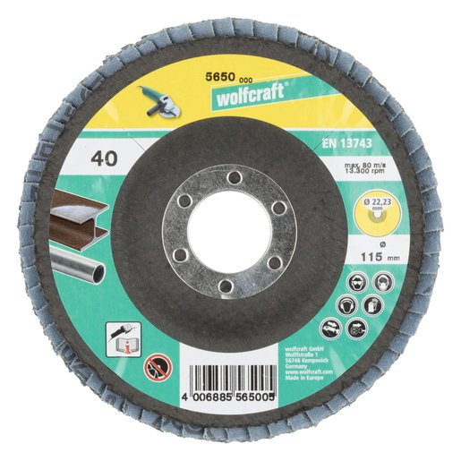 EAN 4006885565104 - wolfcraft GmbH 5651000 accesorio para amoladora angular Disco de láminas imagen 4