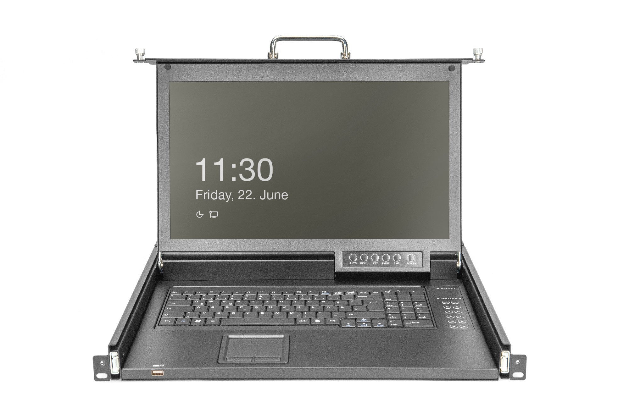 Digitus Modulare Hd Lcd Kvm Konsole Mit 17" Tft, 16-Port Vga Kvm Anschluss