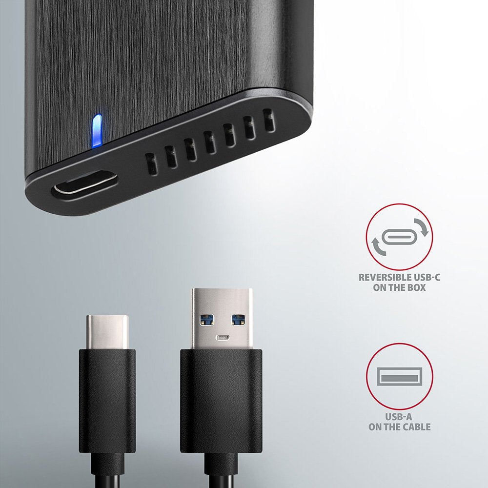 EAN 8595247906311 - Axagon EEM2-SBC externes Gehäuse für M.2 SSDs USB-C 3.2 Gen 2 - schwarz Caja externa para unidad de estad imagen 6