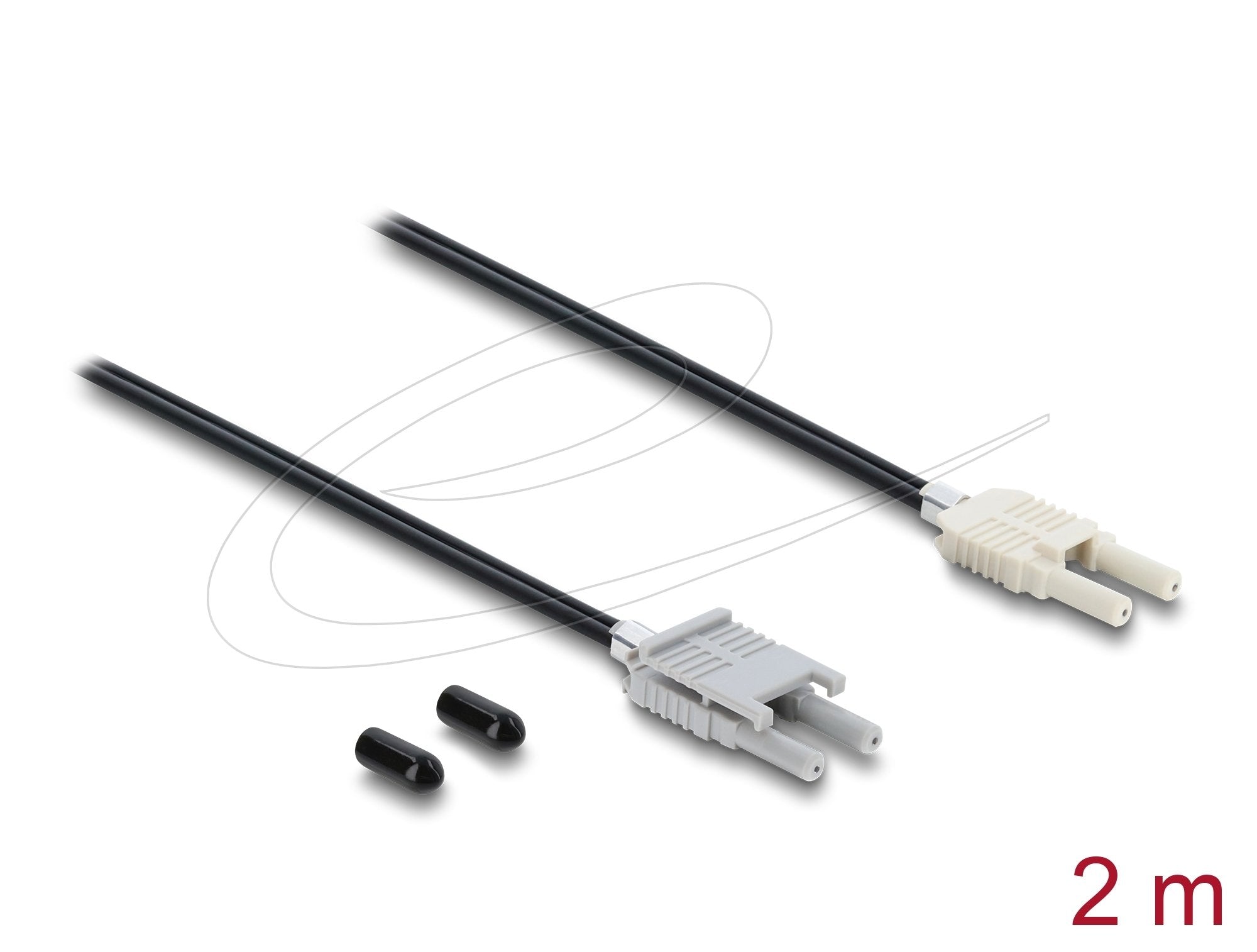 Delock Lwl Pof Kunststoff Cable Hfbr 4506-4516z Duplex Stecker Zu Duplex Stecker 2 M