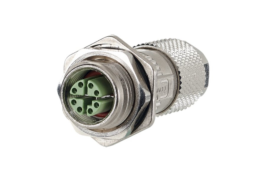 Metz Connect M12 Buchse Ip67 Gerade Flanschgeschirmt X-Kodiert Cat. 6a