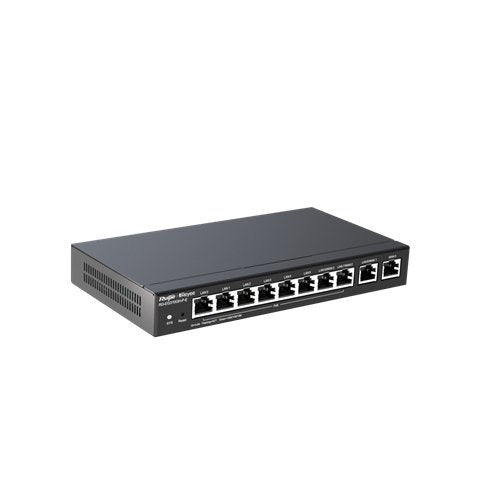 Reyee Desktop 10-Port Full Gigabit Router, Providing One Wan Port, Six Lan Ports, And Three Lan/Wan