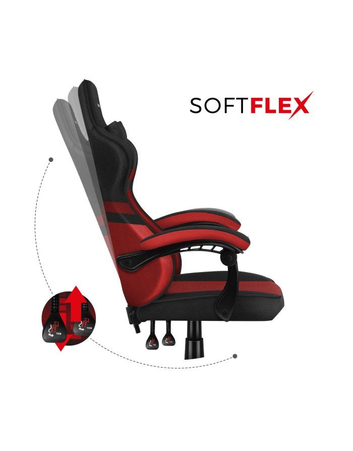 EAN 5903796013146 - Huzaro FORCE 4.4 Silla para videojuegos de PC Asiento (de seguridad) de butaca Negro, Rojo imagen 7