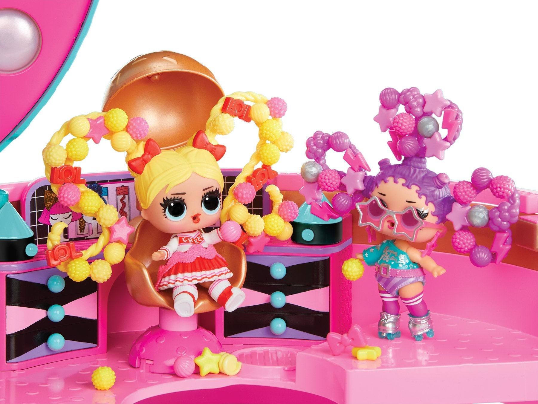 Muñeca Mga Entertainment L.O.L. Surprise Hair Beads Salon 120995-Euc