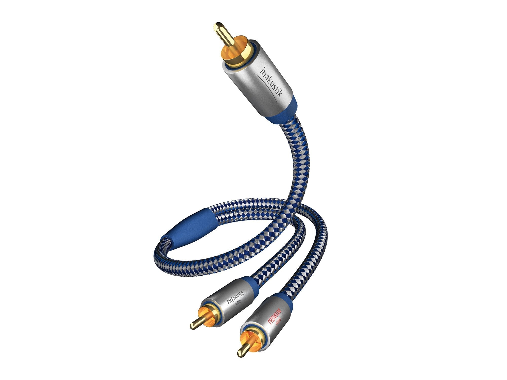 Inakustik 0040805 Cable De Audio 5 M Rca 2 X Rca Azul, Plata