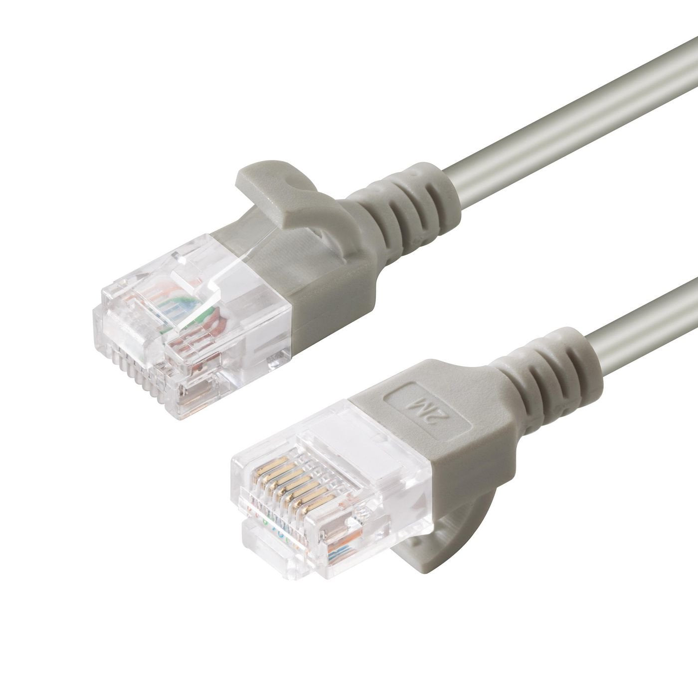 U/Utp Cat6a Slim 2m Grey Unshielded Network Cable,