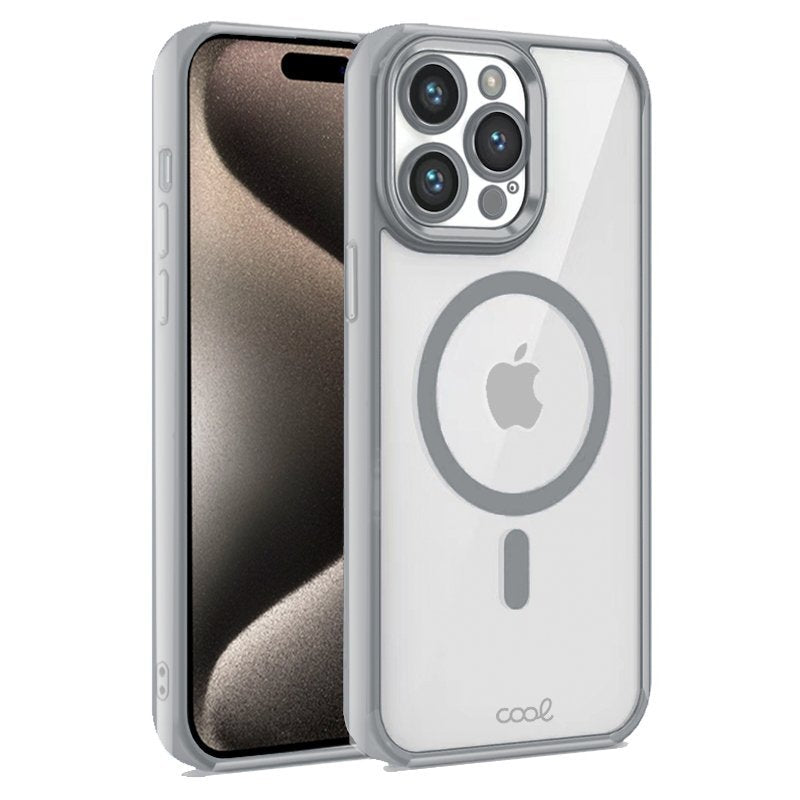 Funda Cool Iphone 15 Pro Max Mag Plata