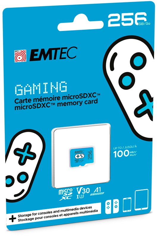 Emtec Msd 256gb Uhs-I U3 V30 A1 Gaming Blue