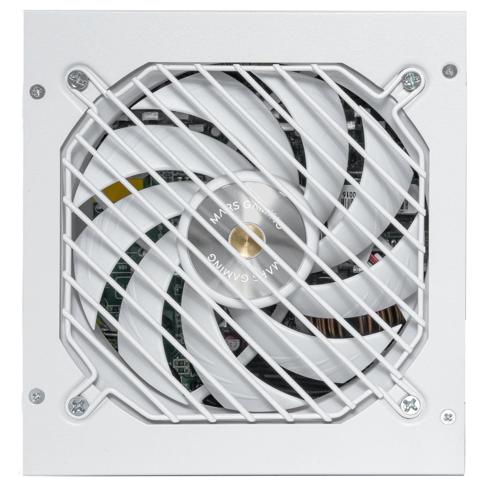 Fuente Modular Mars Gaming 650w Mpb650psi Atx3.1 80+Gold Pfc Activo Pcie5.1 12v-2x6 Dc-Dc Smd Blanco