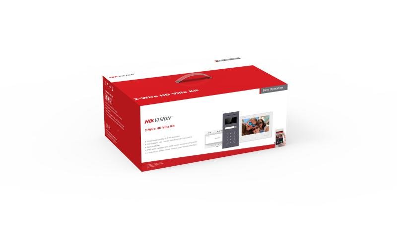 EAN 6942160401560 - Hikvision DS-KIS704EY-ACW2/ALUMINUM sistema de intercomunicación de video 2 MP 17,8 cm (7") Gris, Blanco imagen 3