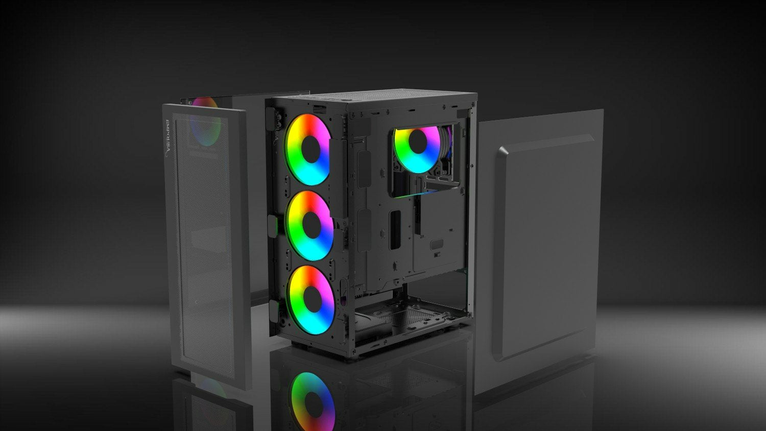 Caja Pc Inca Emg-15xn Midi Tower Negro