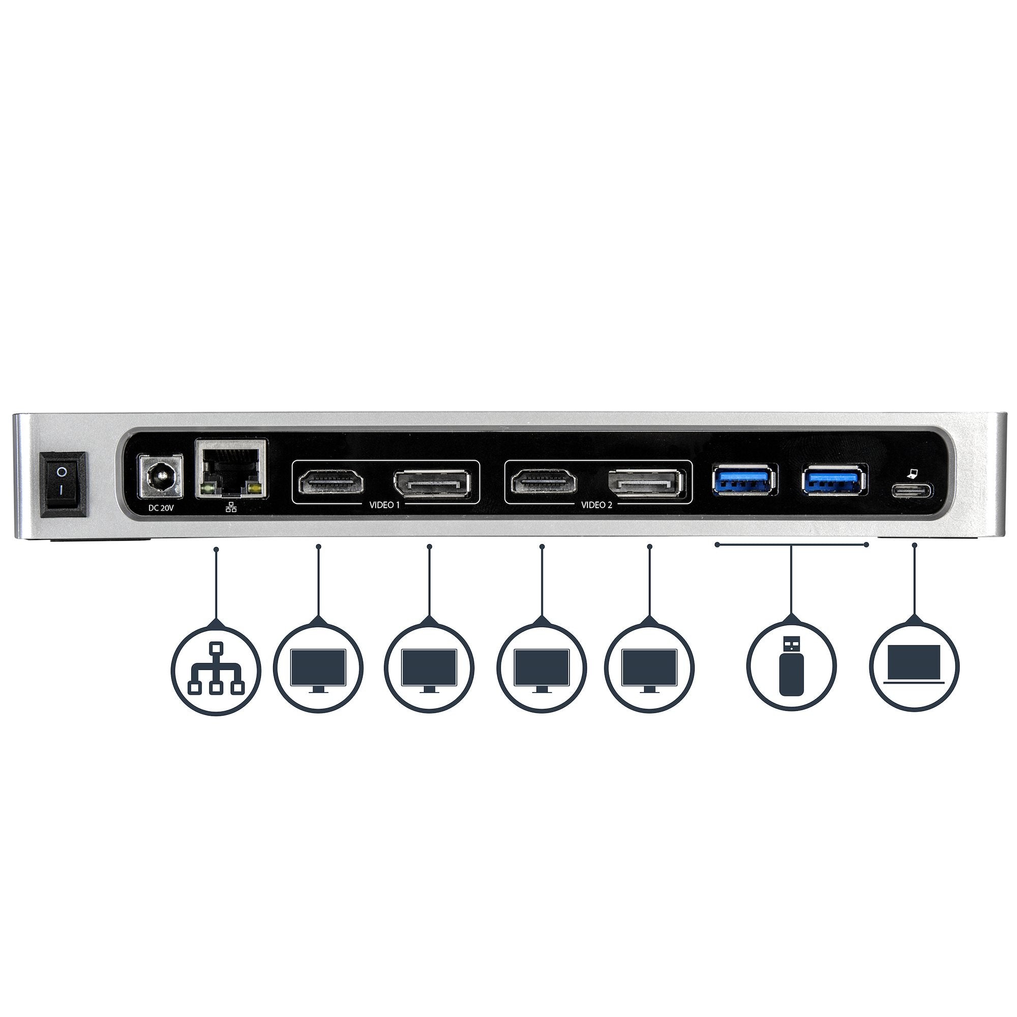EAN 0065030868235 - StarTech.com DK30A2DH base para portátil y replicador de puertos Alámbrico USB 3.2 Gen 1 (3.1 Gen 1) Type imagen 4