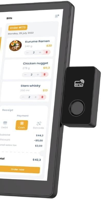 Msr(1/2/3 Track)+Rfid For Ca-M6 Pos Systems