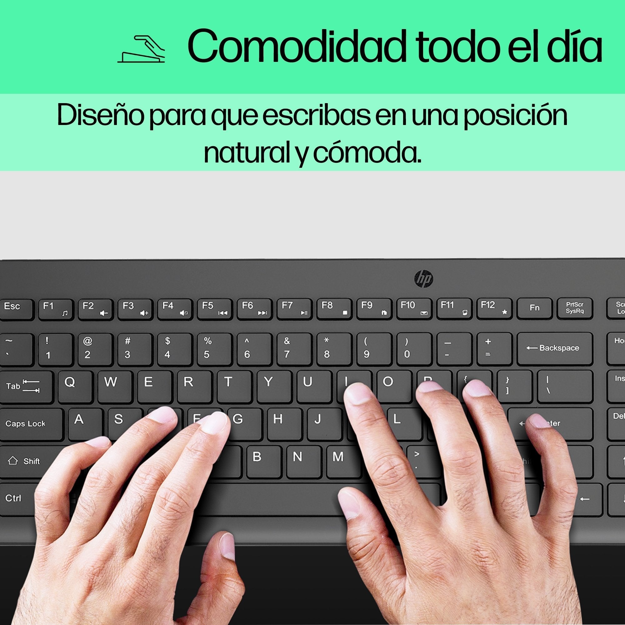 EAN 196548244140 - HP 150 USB-A Wired Keyboard teclado Universal Negro imagen 10