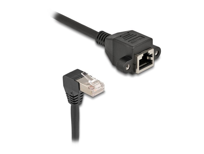 Delock Cable De Extensión S/Ftp Macho Rj45 Macho 90° Angular
