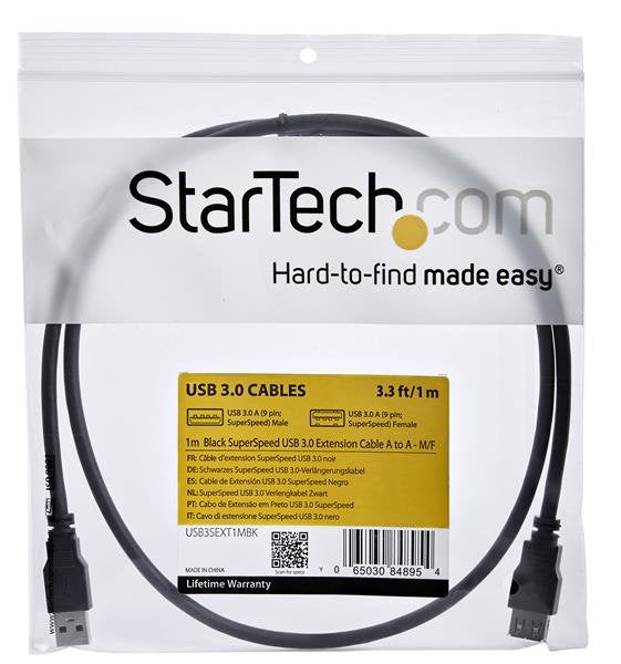 EAN 0065030848954 - StarTech.com USB3SEXT1MBK cable USB USB 3.2 Gen 1 (3.1 Gen 1) imagen 5