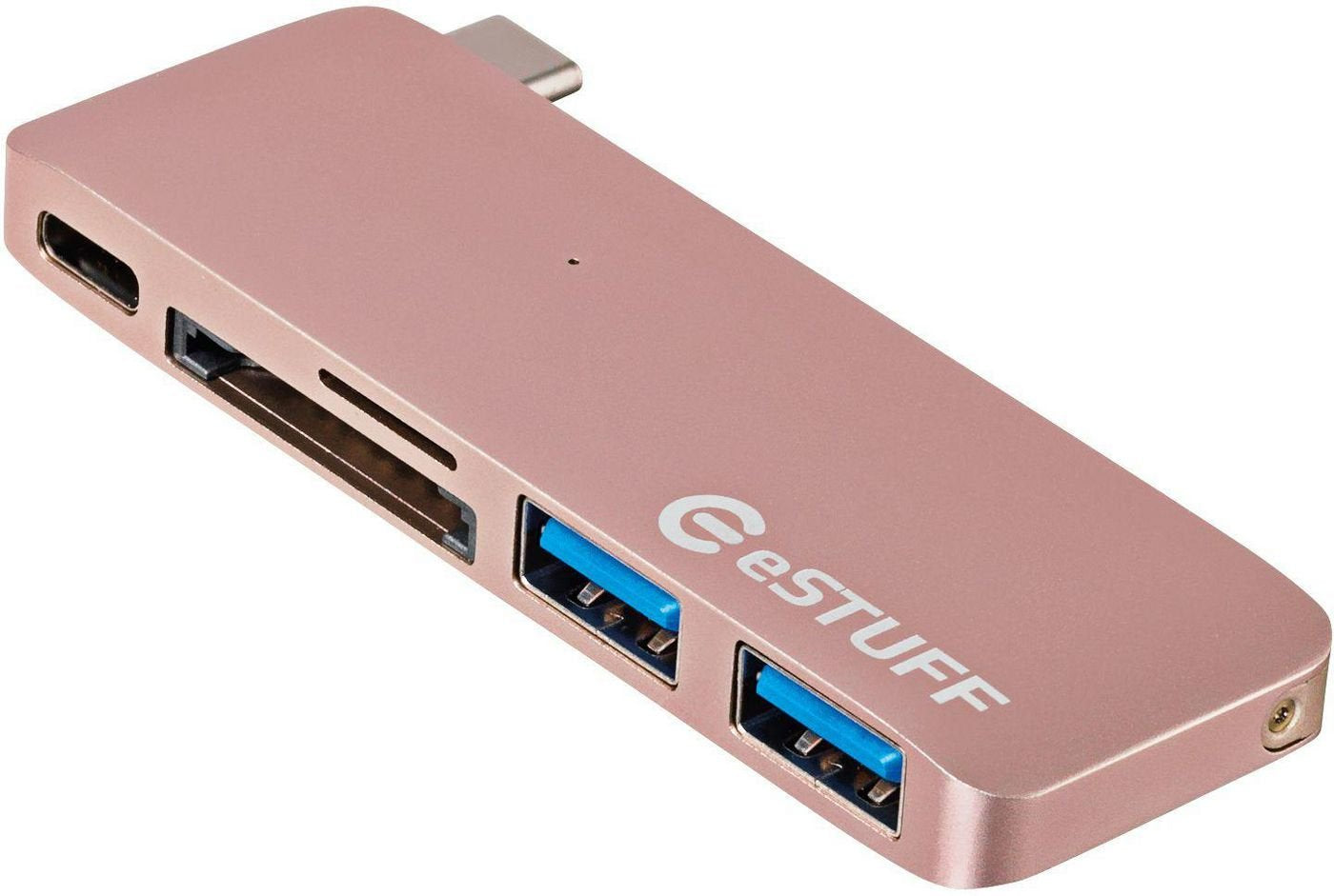 Estuff Es84121-Rose Base Para Portátil Y Replicador De Puertos Usb 3.2 Gen 2 (3.1 Gen 2) Type-C Oro Rosa