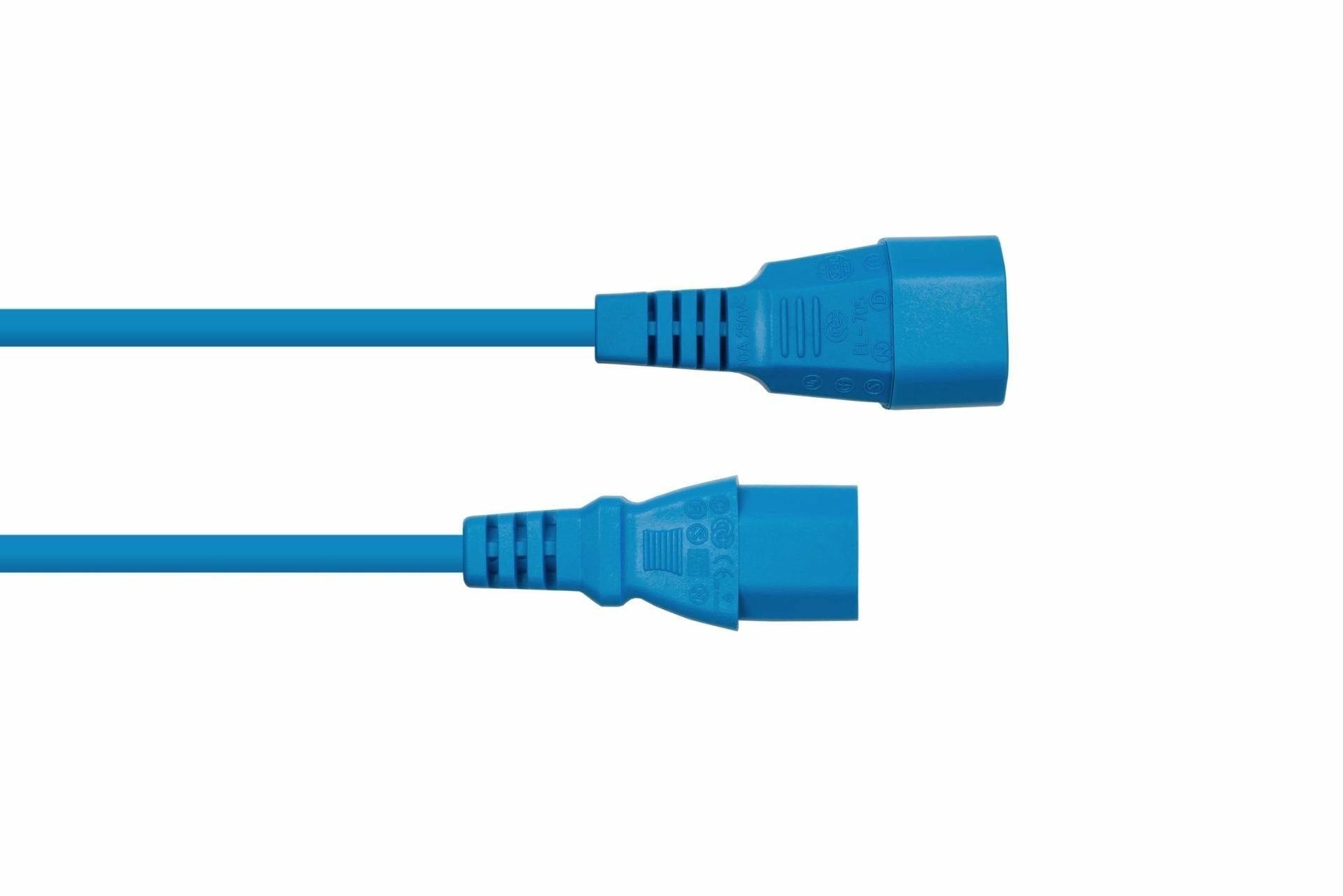 Cablemeimer Kaltgeräteverlängerung C14 An C13 Azul 1m