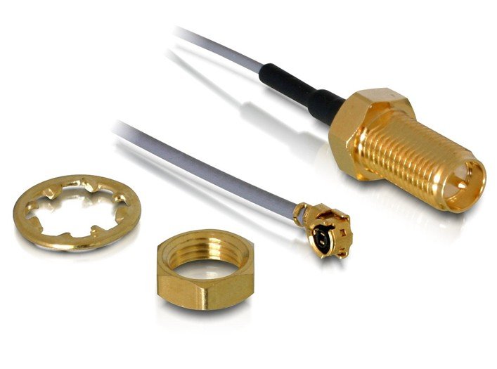 EAN 4043619883400 - DeLOCK WLAN SMA antenna connection for installation antena para red imagen 1