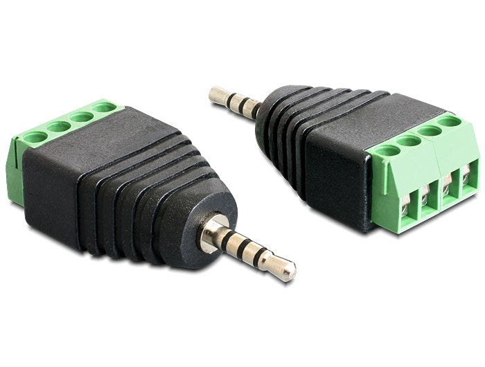 Delock Adaptador Terminalblock Klinke 2,5mm Macho 4 Pin