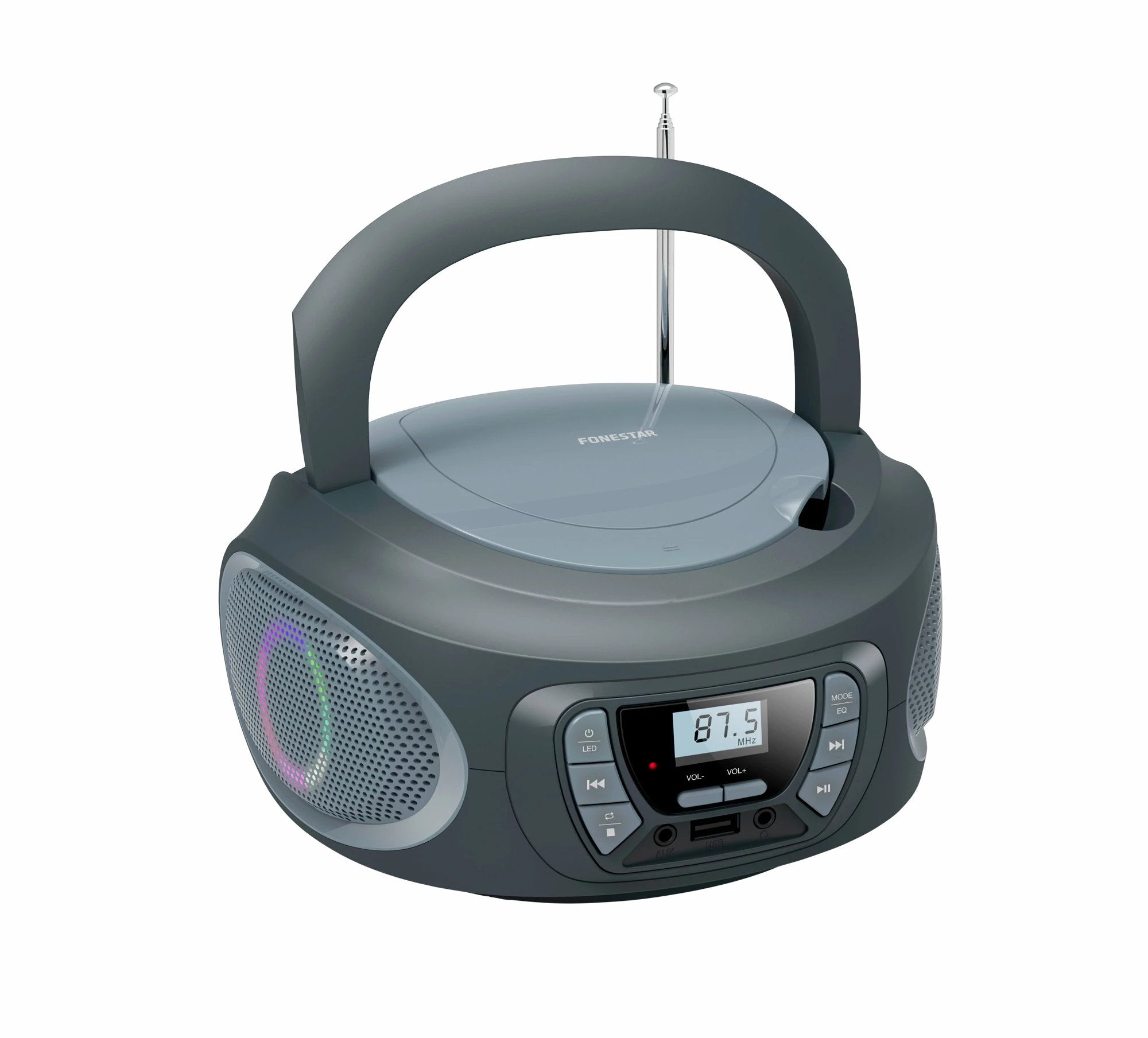 EAN 8422521001168 - Fonestar BOOM-ONE-G reproductor de CD Gris Reproductor de CD portátil imagen 2