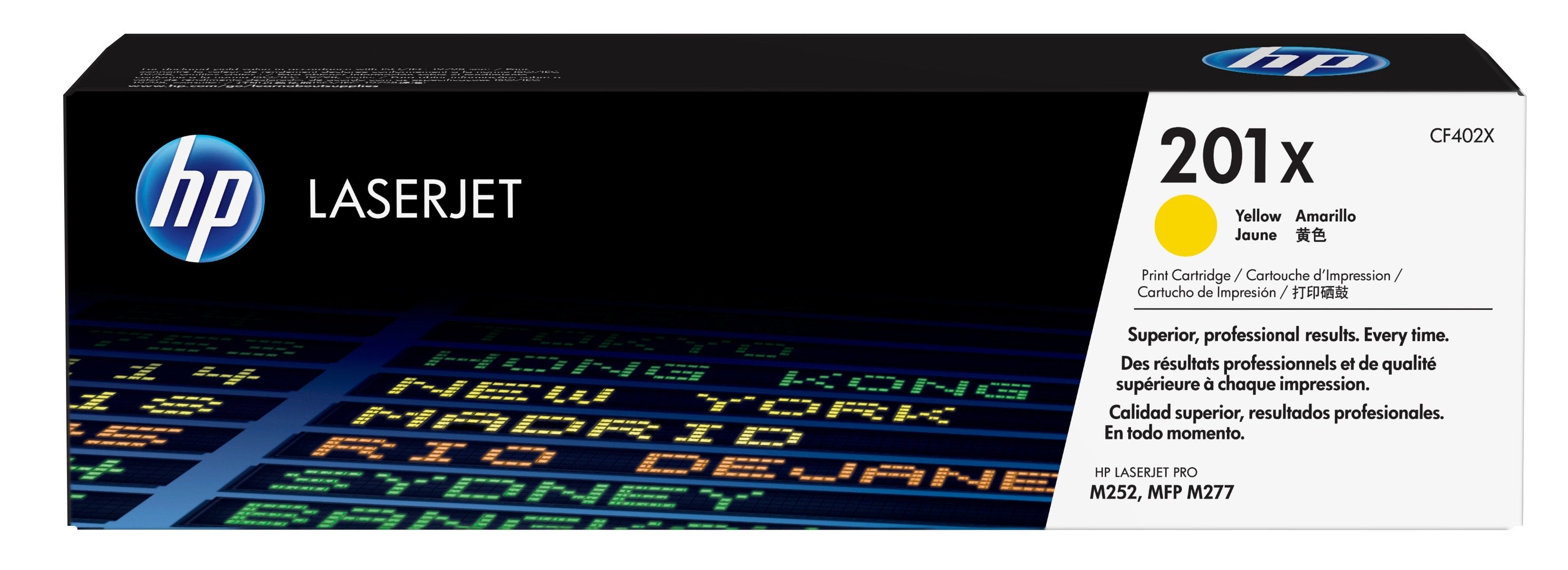 EAN 0888793238004 - HP 201X High Yield Yellow Original LaserJet Toner Cartridge cartucho de tóner 1 pieza(s) imagen 1