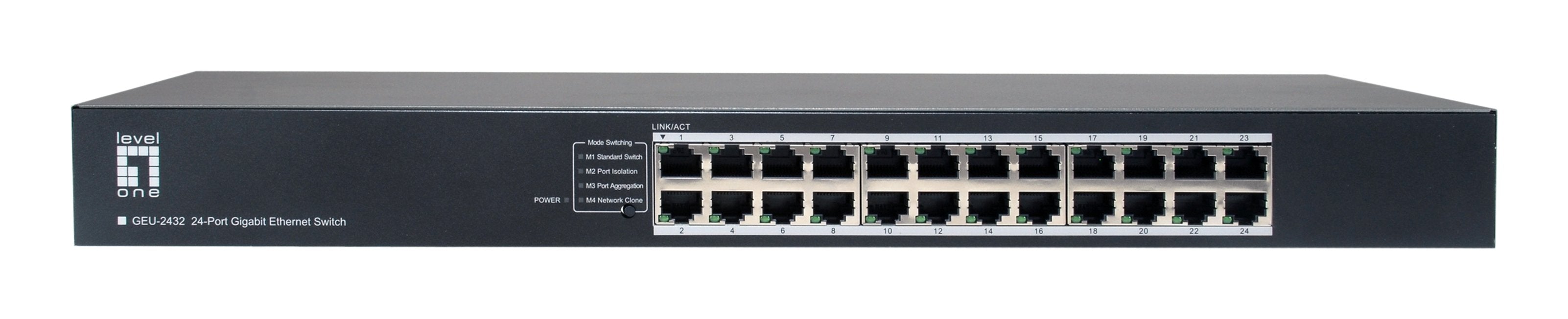Levelone Switch 24xge 19" Unmanaged Metall