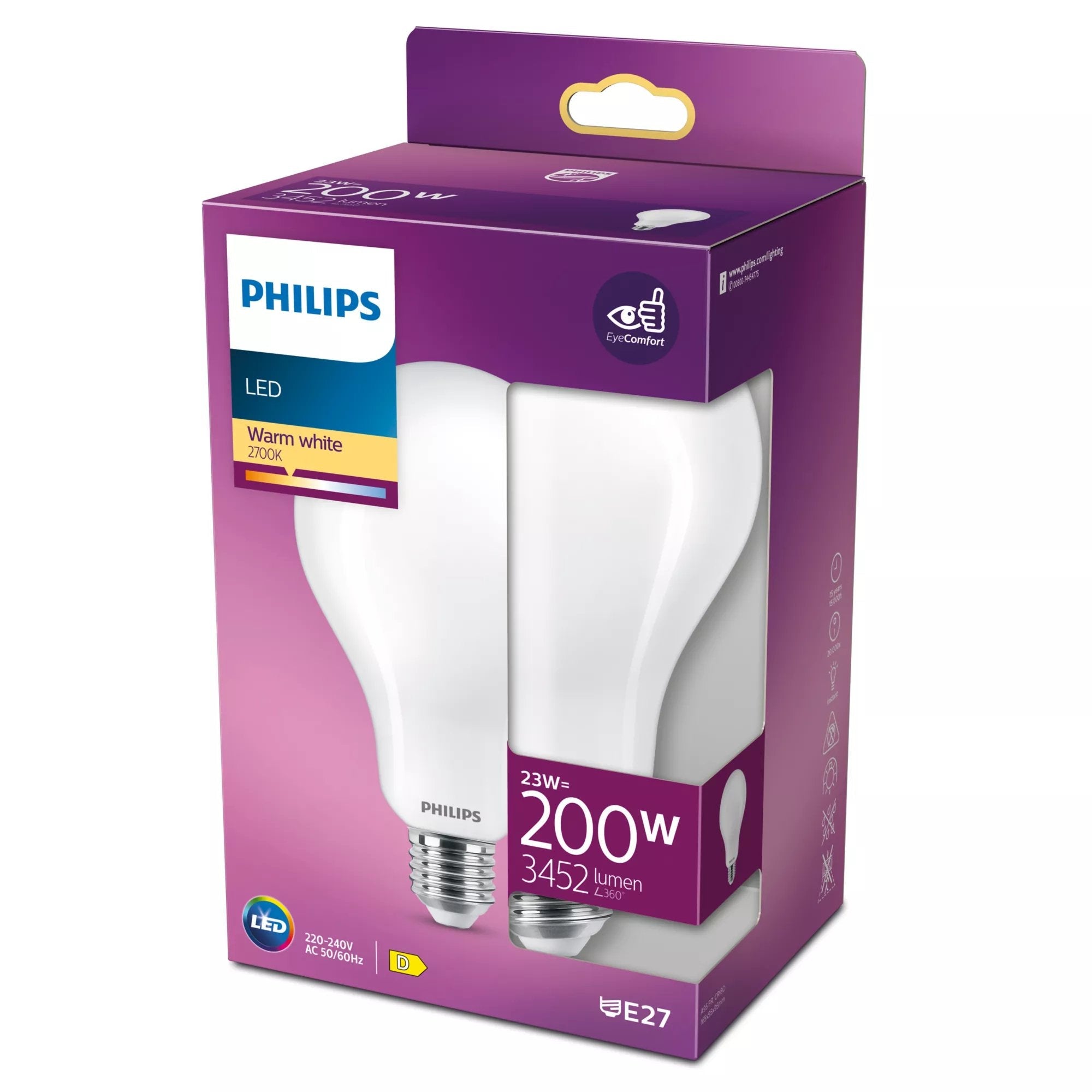 EAN 8718699764630 - Philips 8718699764630 lámpara LED Blanco cálido 2700 K 23 W D imagen 2