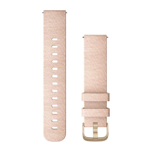 Garmin Ersatzarmband 20mm Nylon Rosa Weissgold Schnalle