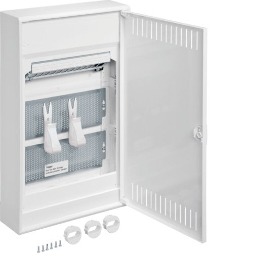Hager Multimedia Volta Apv Va36nw 3reihig M.Geschlitzter Stahlblechtr