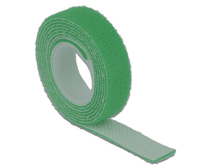 Delock Klettband Auf Rolle L 1 M X B 13 Mm Grün
