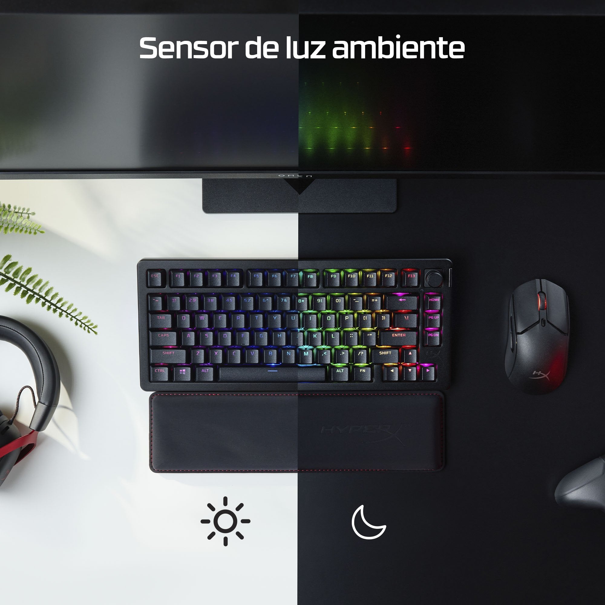 EAN 0197498745510 - HyperX Alloy Rise 75 Wireless Keyboard teclado Juego RF Wireless + Bluetooth Negro imagen 5