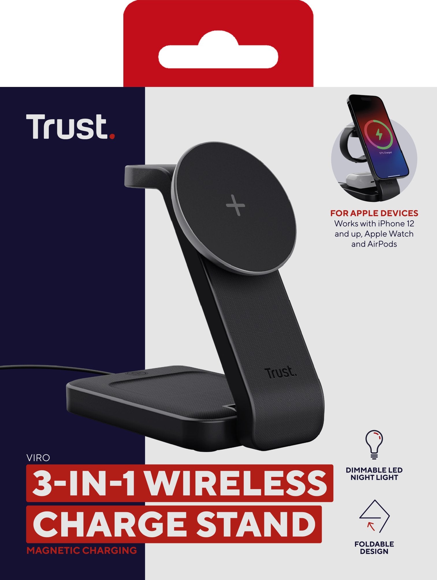 EAN 8713439254648 - Trust Viro Auriculares, Auriculares, Smartphone, Reloj inteligente Negro USB Cargador inalámbrico imagen 11