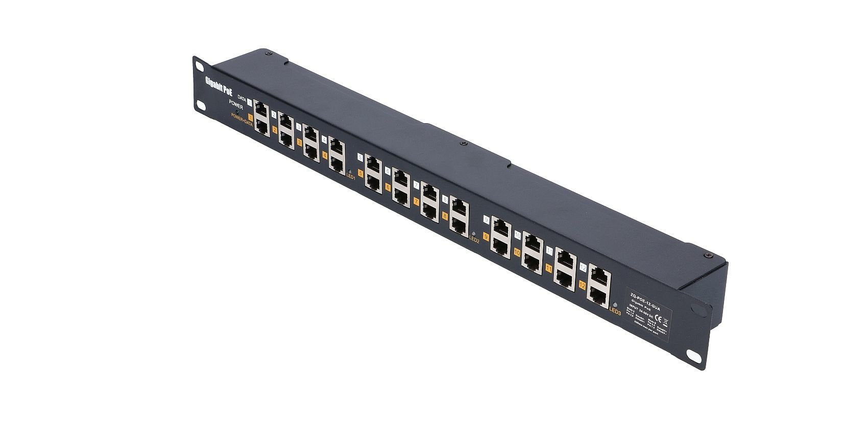 EAN 5902560361988 - Extralink POE INJECTOR 12 PORT GIGABIT - 1 Gbps - 12-Port Gigabit Ethernet 48 V imagen 3