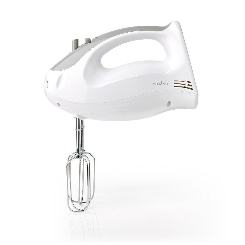 Nedis Batidora Mezcladora 200 W 5 Ajustes De Velocidad Funcion Turbo Blanco / Gris