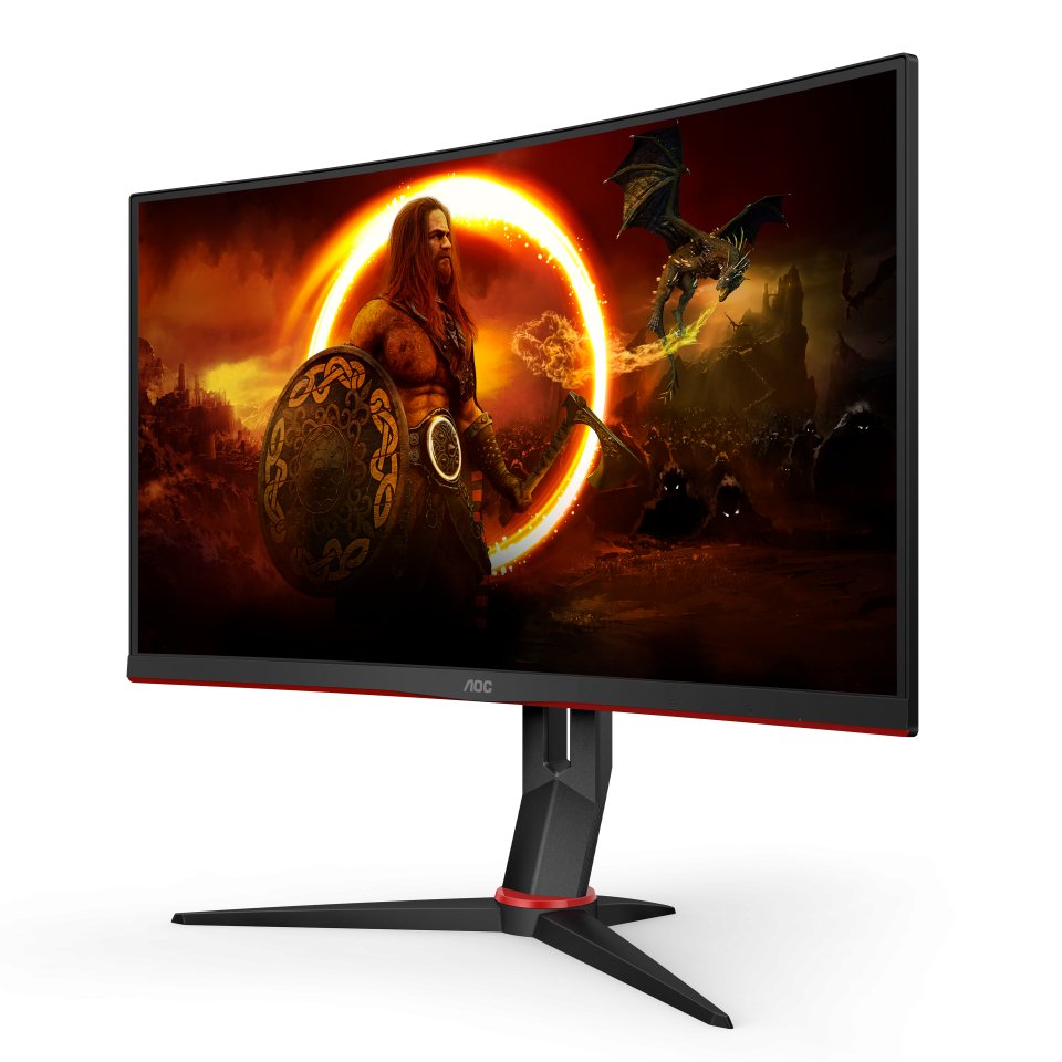 Monitor Aoc Cq27g2s Bk 27" Qhd Va 16:9 144hz 4ms Hdmi 2.0x2 Displayport 1.2x1 Usb 3.0