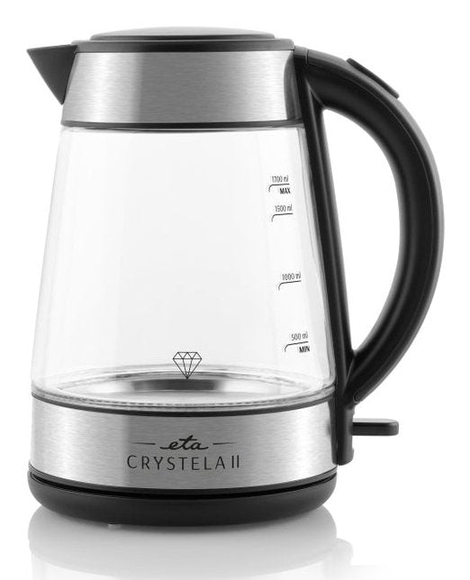Eta Eta115490000 Crystela Glass Kettle, 1.7 L, 2200 W