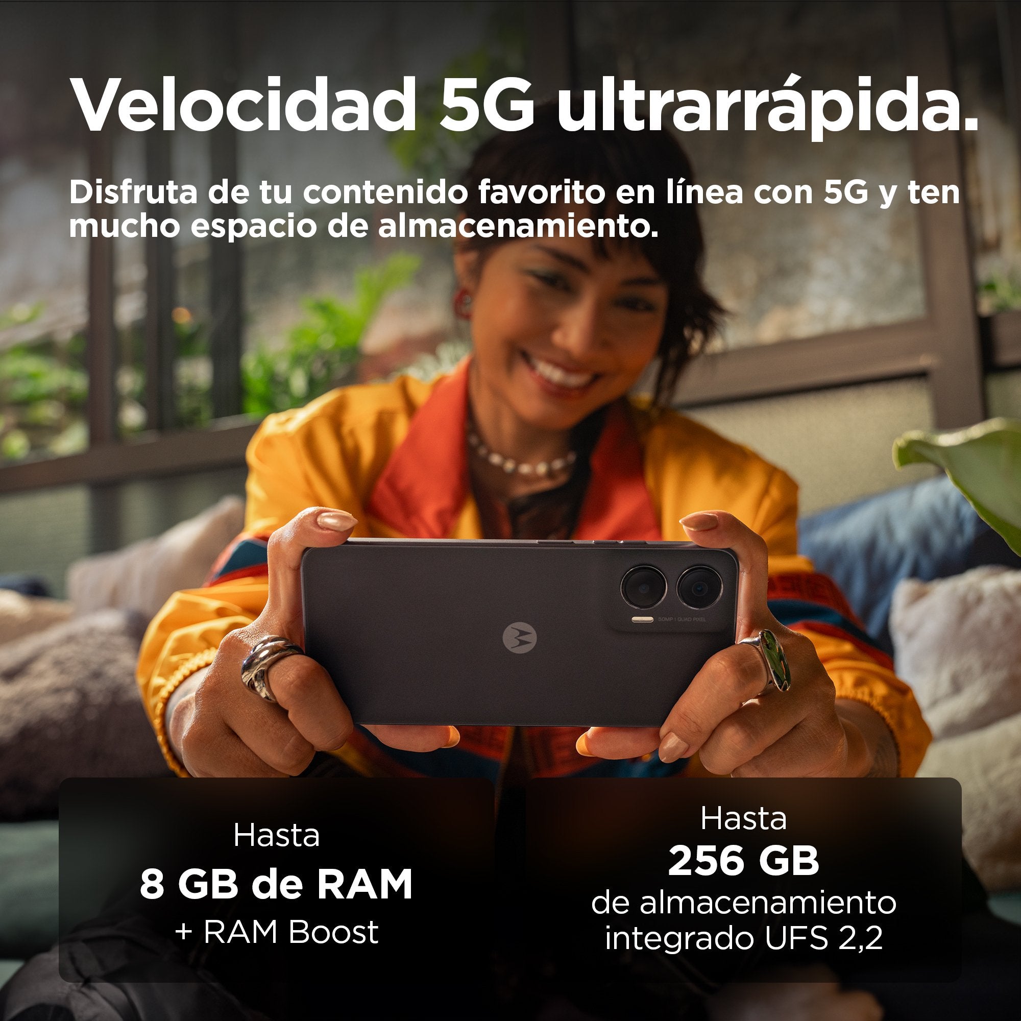 EAN 0840023292569 - Motorola moto G35 5G 17,1 cm (6.72") SIM doble Android 14 USB Tipo C 8 GB 128 GB 5000 mAh Negro imagen 8