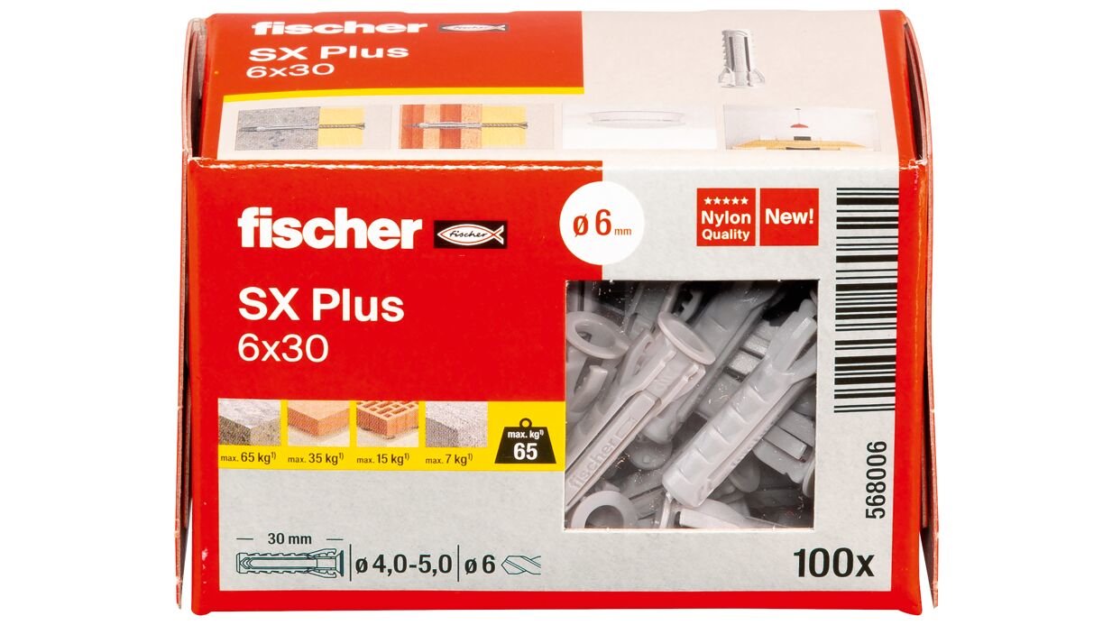 Taco Fischer Dübel Sx Plus 6x30 100 St.