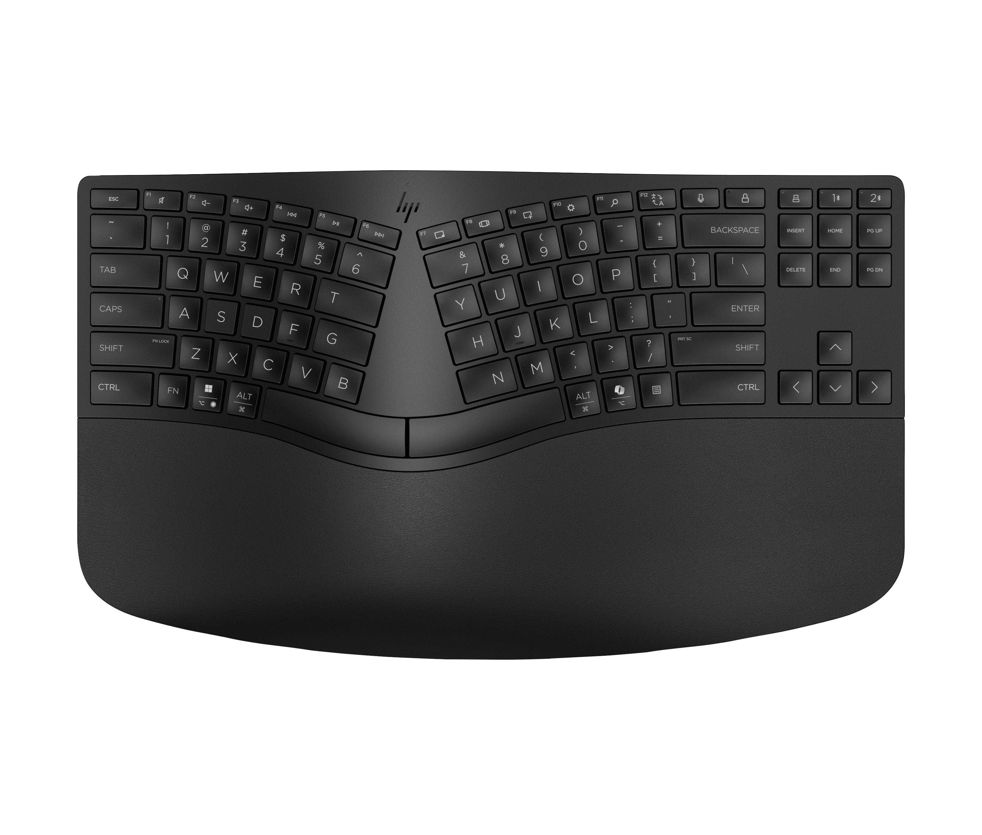 EAN 0197192177457 - HP 960 BLK Ergonomic Wireless Keyboard teclado Hogar RF Wireless + Bluetooth Negro imagen 12