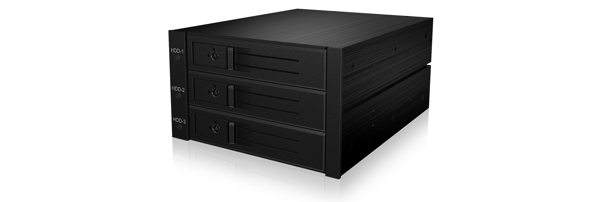 Backplane Icybox 3x3,5" Sata/Sas Hdd/Ssd -> 2x 5,25" Ib-563ssk Retail