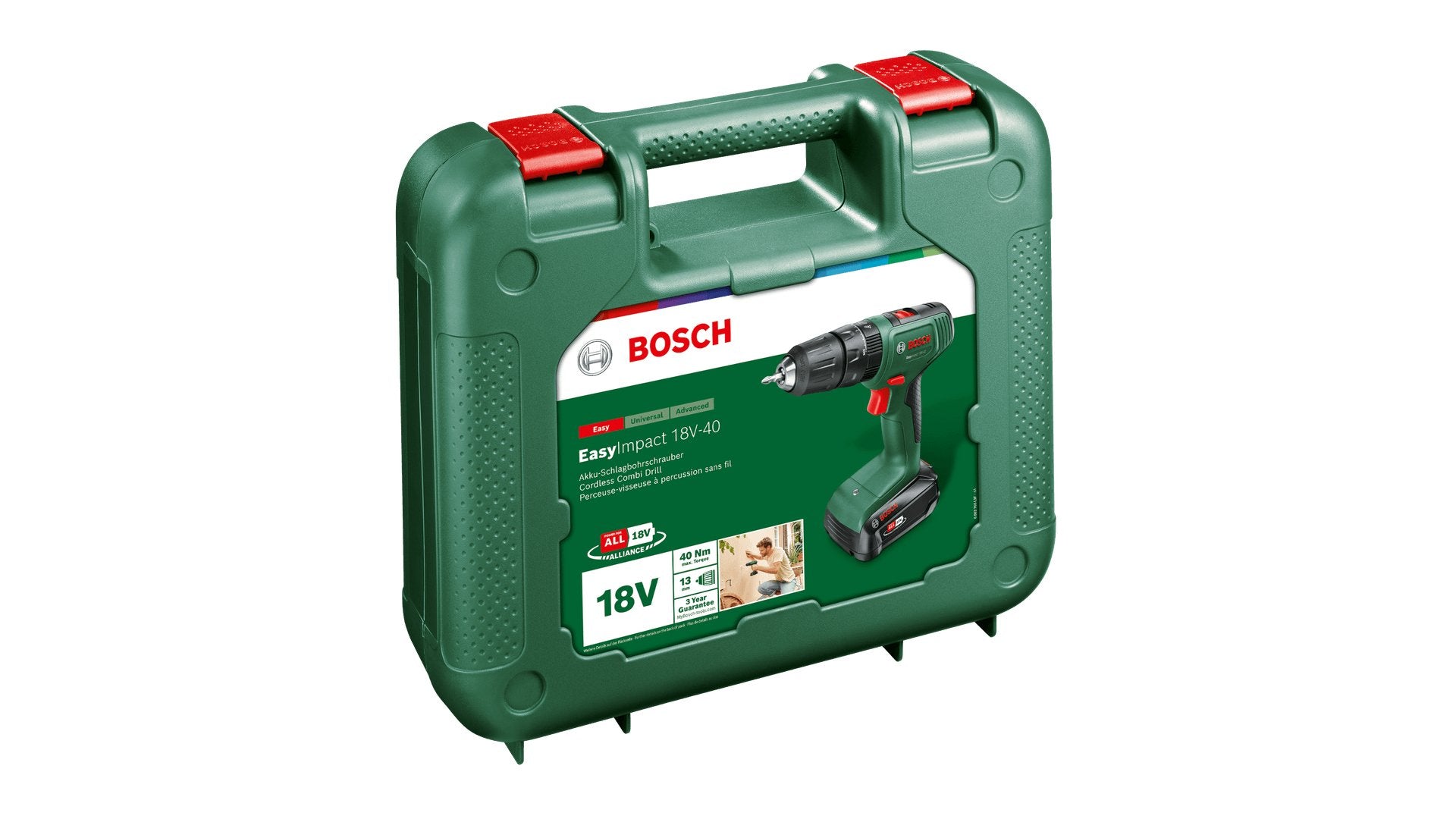 EAN 4053423232592 - Bosch EasyImpact 18V-40 1630 RPM Negro, Verde imagen 3