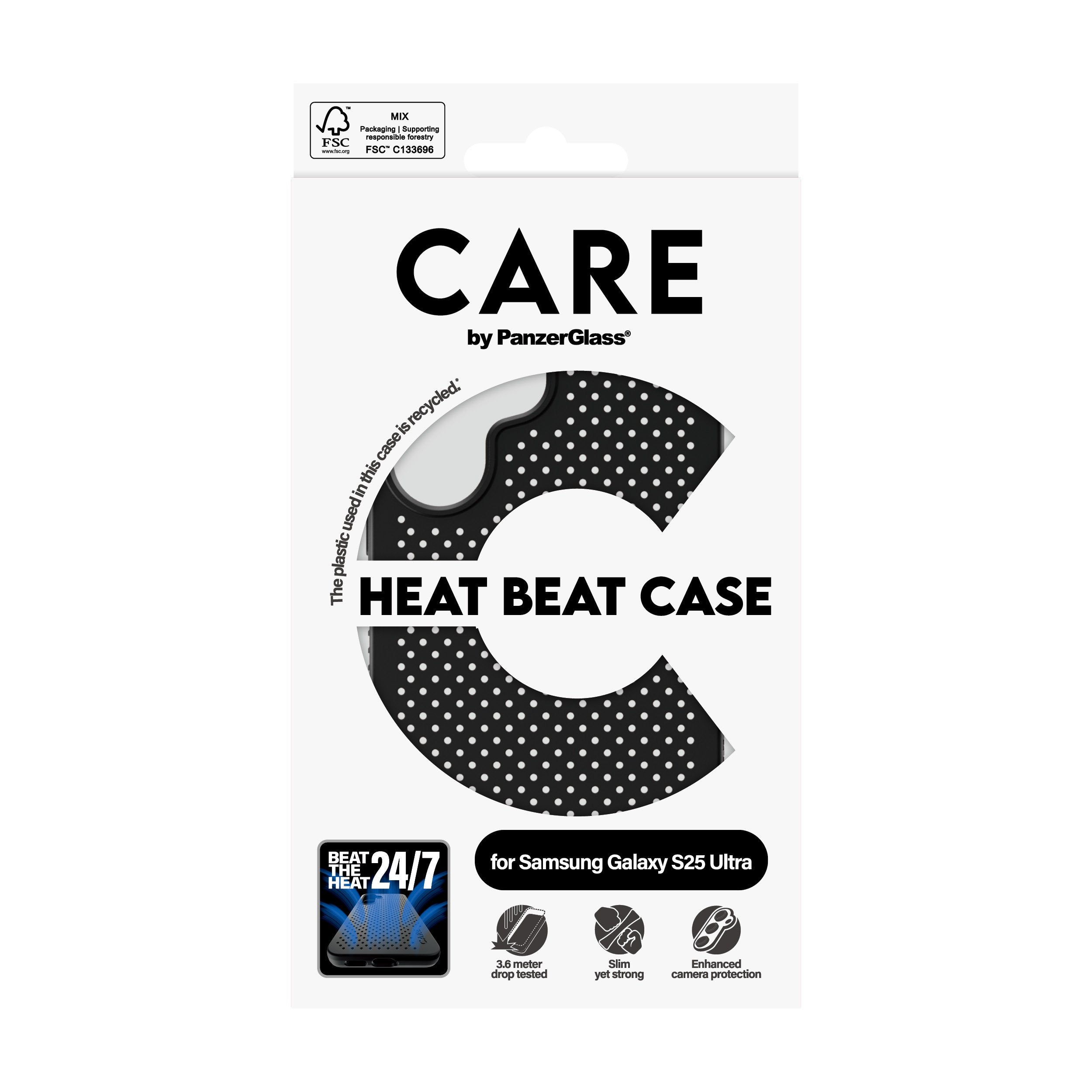 EAN 5715685016653 - PanzerGlass CARE™ by ® Case Heat Beat Samsung Galaxy S25 Ultra funda para teléfono móvil Negro imagen 3