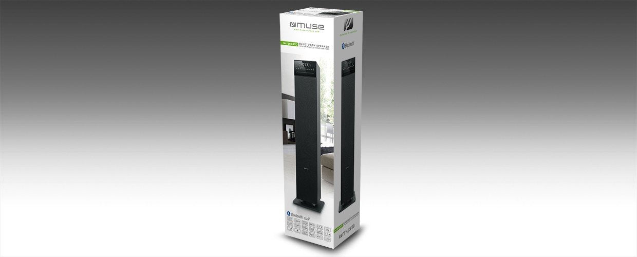 Torre De Sonido Muse M-1350btc Sistema De Audio Para El Hogar 180 W Negro