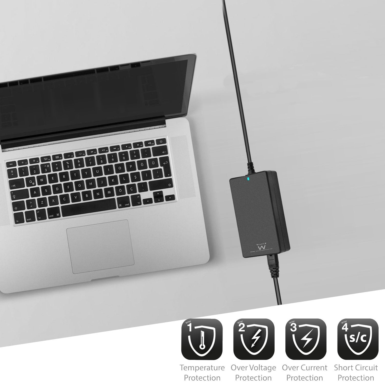 Cargador Ewent 65w Automatico 10 Puntas