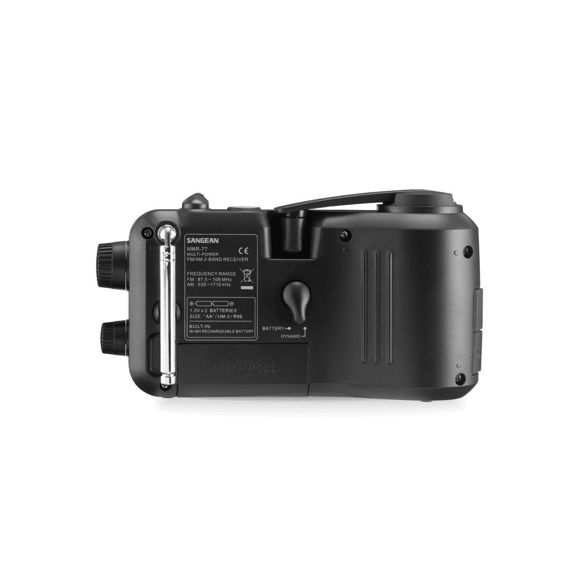 Sangean Mmr-77 Fcc Matt Black Radio Portátil