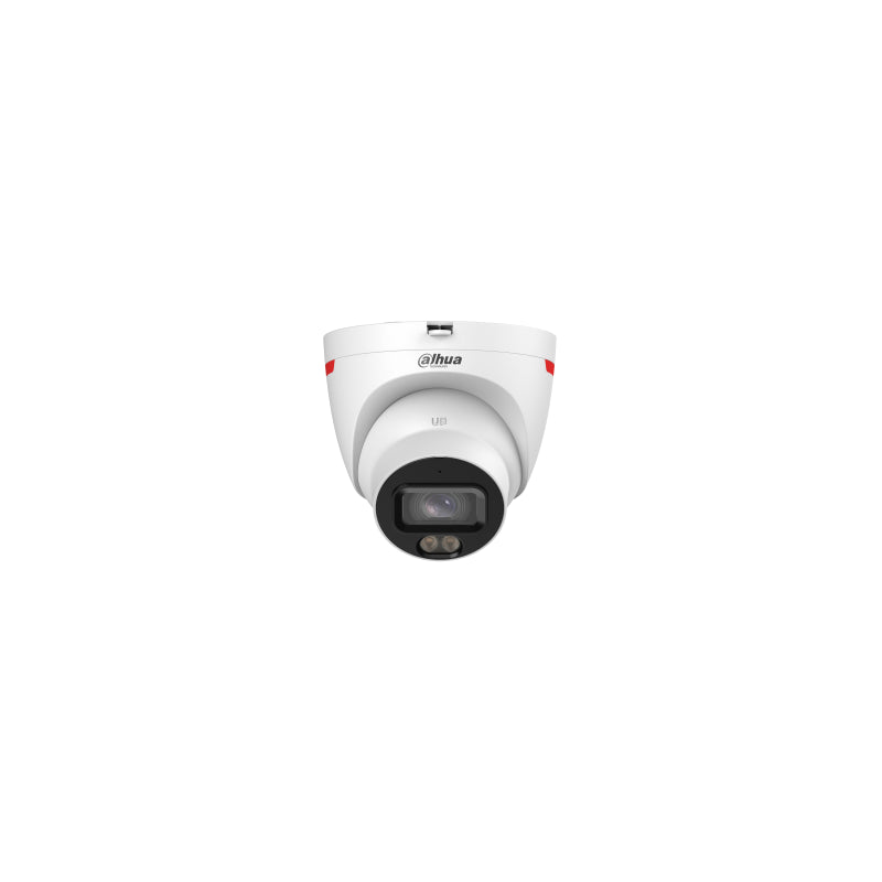 (Dh-Ipc-Hdw2449tp-S-Led-0280b-Pro) Dahua Camara Ip Wizcolor Turret Wizsense Serie 2 4mp Con Inteligencia Artificial Soporta Microsd 256gb, 12 Vdc/Poe, 1967, Smd Plus, Wdr 120db, Optica Fija 2.8mm