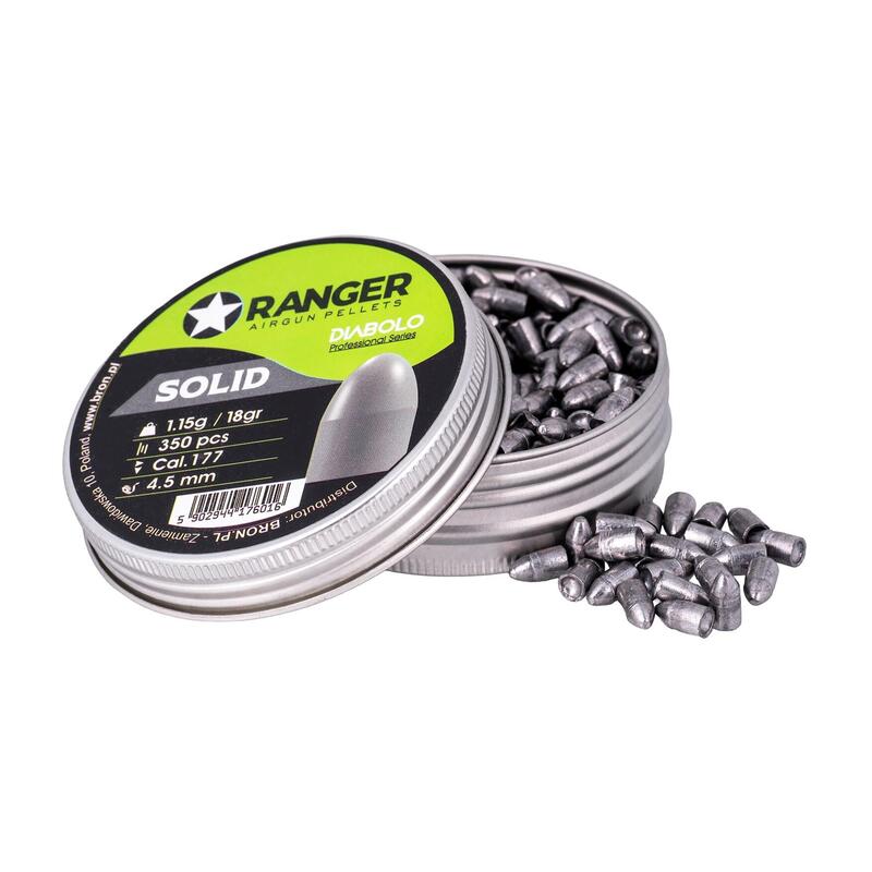 Diábolo Profesional Ranger De 4,5 Mm Sólido Semirredondo De 350 Disparos. 1,15 G